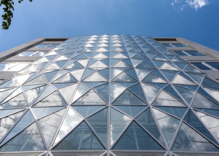 【施工】スチール製カーテンウォール