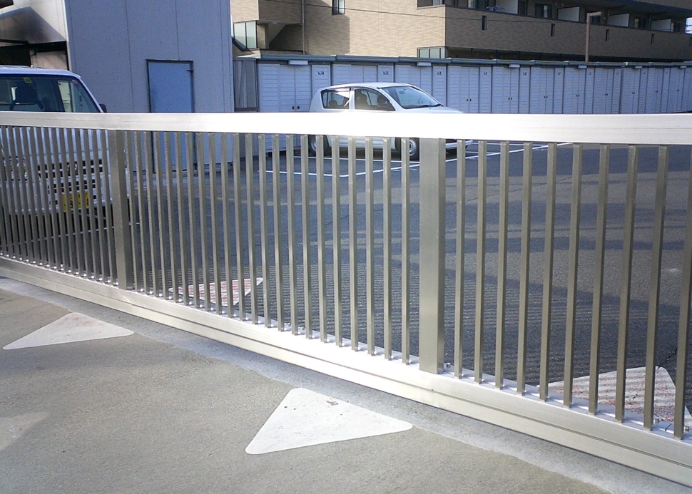 ノンレールステンレス門扉